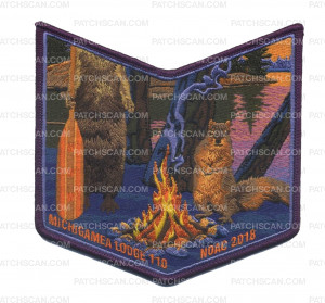 Patch Scan of Michigamea Lodge 110 NOAC 2018 pocket patch #2