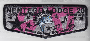 Patch Scan of Nentego Lodge Spring Flap 2014
