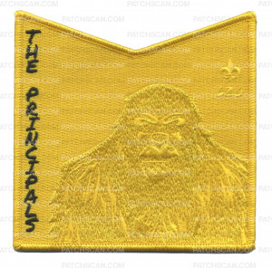 Patch Scan of Bigfoot Lodge The Principals yellow pocket patch