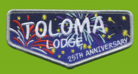 Toloma Lodge 25th Anniversary flap Greater Yosemite Council #59
