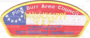 Patch Scan of Pine Burr Area Council 2017 National Jamboree KW1630