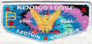 Patch Scan of 32592 -  Nentico Lodge - NE-6A Section Conclave Tie Dye 2014 Flap