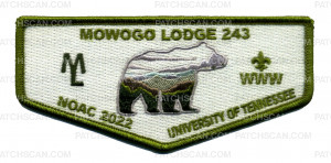 Patch Scan of Mowogo Lodge 243 NOAC 2022 (Green)