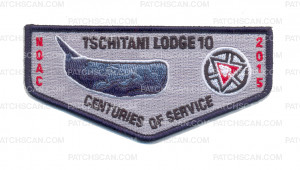 Patch Scan of K124498 - Connecticut Rivers Council - Tschitani 10 NOAC Flap