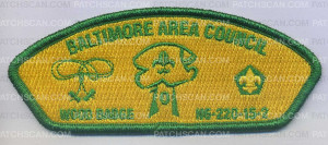 Patch Scan of AR0177A-H - BAC Wood Badge Green Metallic