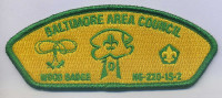 AR0177A-H - BAC Wood Badge Green Metallic Baltimore Area Council #220