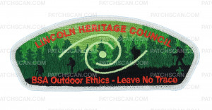 Patch Scan of LHC- BSA Outdoor Ethics- Leave No trace - White