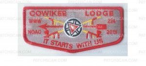 Patch Scan of Cowikee Lodge NOAC flap (red)