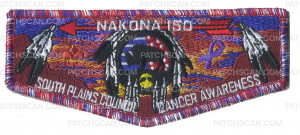 Patch Scan of CANCER AWARENESS FLAP-TRI COLORED BORDER