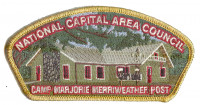 NCAC Camp Marjorie Post CSP Gold Metallic Border National Capital Area Council #82