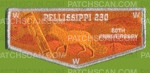 Patch Scan of Pellissippi 230 80th Anniv. Vigil sash flap silver met bdr