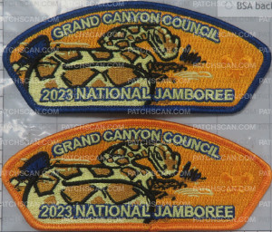 Patch Scan of 455300- 2023 National Jamboree - Grand Canyon Council 