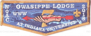 Patch Scan of Owasippe Lodge 7 NOAC 2018 flap