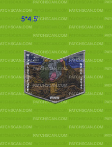 Patch Scan of Withlacoochee NOAC 2024 pocket patch night scene