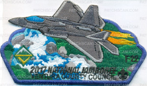 Patch Scan of F-22 CSP 2017 National Scout Jamboree VCC