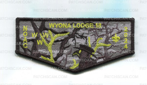 Patch Scan of Wyona 18 NOAC 2024 Green - Flap
