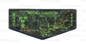 Patch Scan of Wyona Lodge NOAC 2022 Earth (Flap) Green
