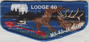 Patch Scan of 32537- Ma-Ka-Ja-Wan Lodge 40 Lodge Flap 2014