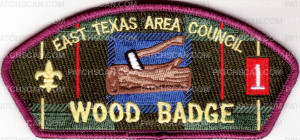 Patch Scan of East Texas Area Council- Wood Badge CSP 