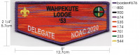 WAHPEKUTE LODGE FLAP 1 Twin Valley Council #284
