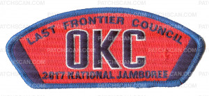Patch Scan of Last Frontier Council 2017 National Jamboree OKC JSP KW1816