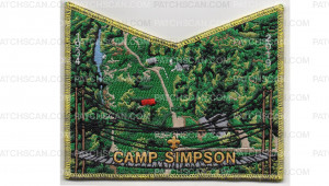 Patch Scan of Camp Simpson 85th Anniversary Pocket Patch (PO 88668)