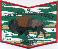 2017 National Scout Jamboree - pocket patch Longs Peak Longs Peak Council #62 merged with Greater Wyoming Council