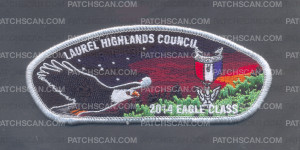 Patch Scan of K123400 - LAUREL HIGHLANDS CNC EAGLE SCOUT CLASS OF 2014