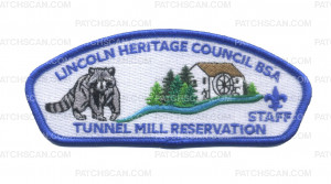 Patch Scan of Lincoln Heritage Council Tunnel Mill Reservation Blue (Staff) CSP