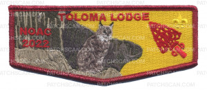 Patch Scan of Toloma Lodge NOAC 2022 flap red met bdr