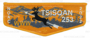 Patch Scan of Tsisqan 253 NOAC 2022 gold & gray background flap