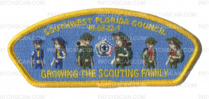 Patch Scan of Growing the Scouting Family CSP (Gold Border)