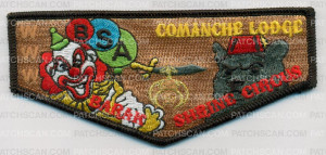 Patch Scan of Comanche Lodge Barak Shriner Circus OA Flap 