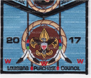 Patch Scan of Comanche Lodge 254 2017 National Jamboree Pocket Set