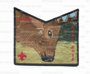 Patch Scan of Deer Head Right Pocket Patch NOAC 2018