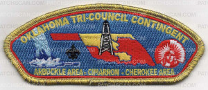 Patch Scan of Oklahoma Tri-Council Contingent GOLD