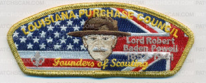 Patch Scan of FOS 2018 Baden Powell CSP - Gold Border