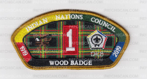 Patch Scan of Indian Nations Council Wood Badge 2019 CSP