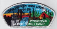 GNYC CSP Alpine 75th-Silver Metallic border Greater New York, Manhattan Council #643