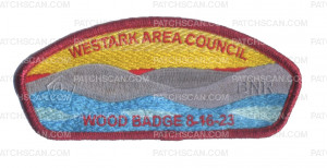 Patch Scan of WAC- Wood Badge (red metallic)