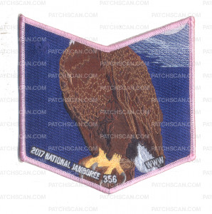 Patch Scan of Tatokainyanka 356 2017 National Jamboree Pocket Patch Bald Eagle