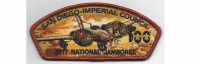 2017 National Jamboree Plane Metallic Copper Border (PO 8 San Diego-Imperial Council #49