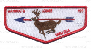 Patch Scan of WAHINKTO LODGE 199 (White)