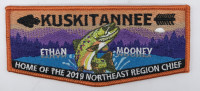 Kuskitanne Lodge Ethan Mooney Flap Orange Border Moraine Trails Council #500