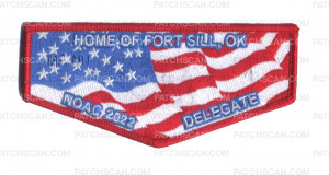 Patch Scan of Ma-Nu Home of Ft. Sill NOAC 2022 Delegate flap