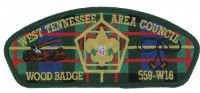 WOOD BADGE 559-W16 GREEN BORDER West Tennessee Area Council #559