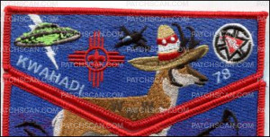Patch Scan of Kwahadi Lodge 78 Flap Red