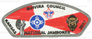 Patch Scan of Quivira Council 2017 National Jamboree JSP - Grey Border