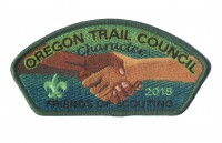 Oregon Trail Council Character 2018 Friends of Scouting CSP Oregon Trail Council #697