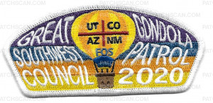 Patch Scan of Great Southwest Council Gondola Patrol 2020 FOS